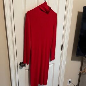 Express Ribbed Turtleneck Dress size medium